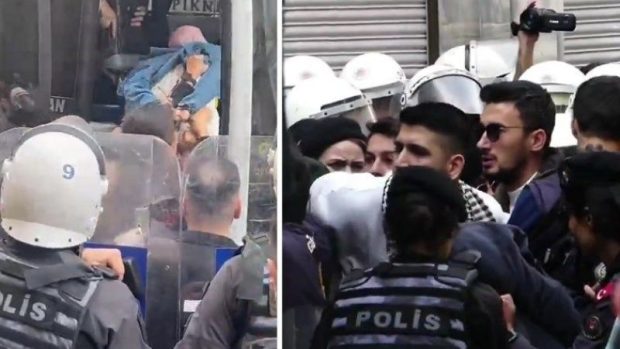 Beyoğlu’ndaki İsrail Protestosunda 2 Polis Açığa Alındı